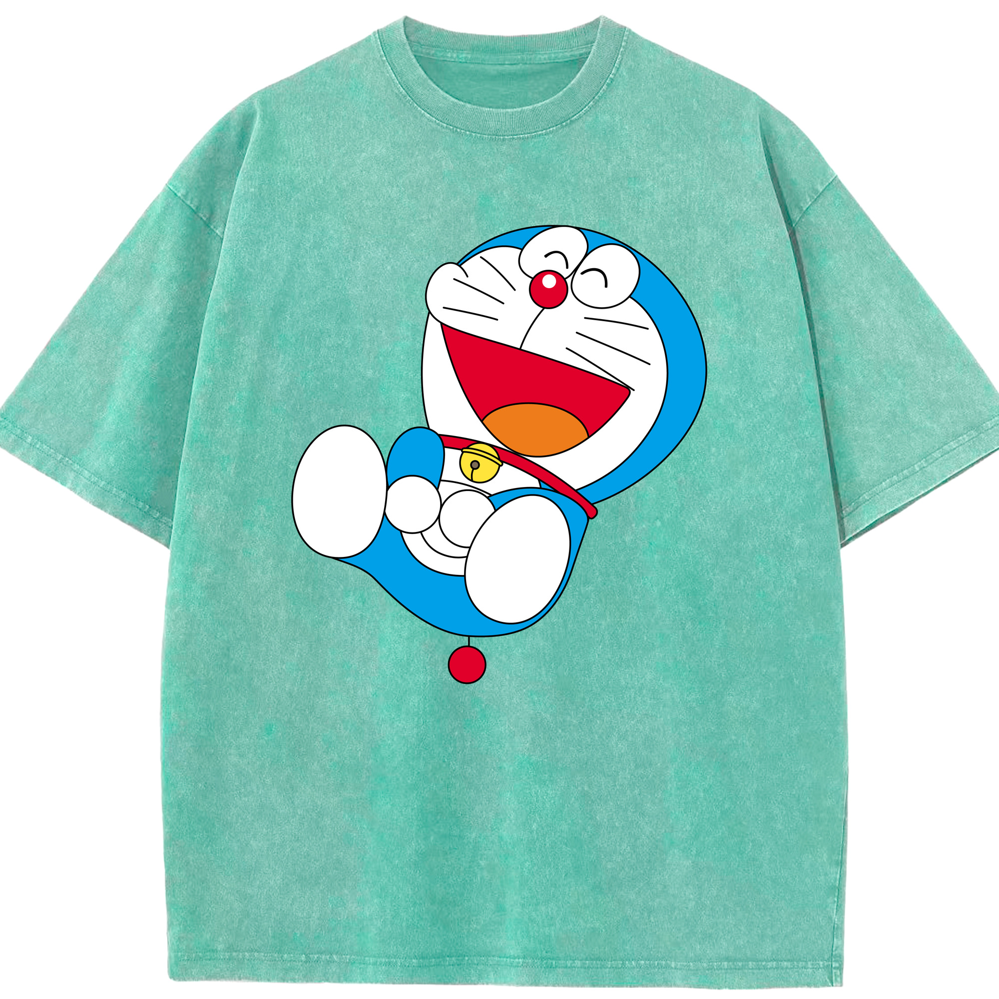 （画像用） ドラえもん Doraemon 綿100% ヴィンテージ風 半袖Tシャツ（フロントプリント）
